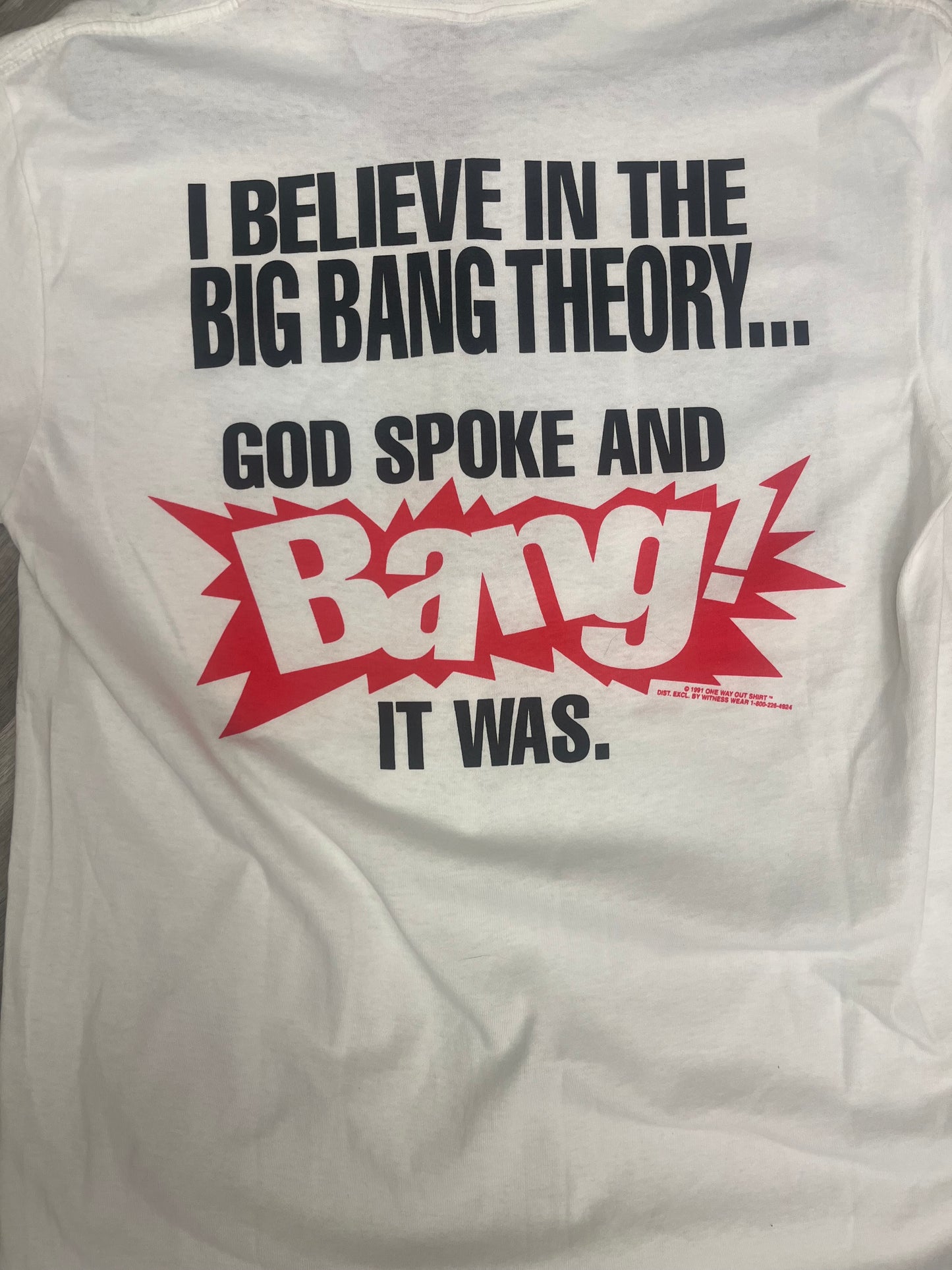 Rare Vintage 1991 Big Bang Theory Tee