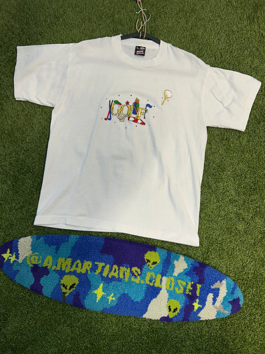 Vintage Embroidered Golf Tee