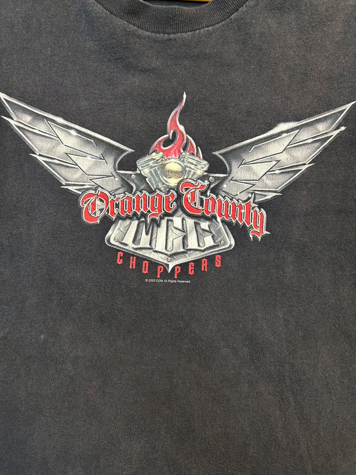 Y2K Orange County Choppers Small Motor With Wings Tee