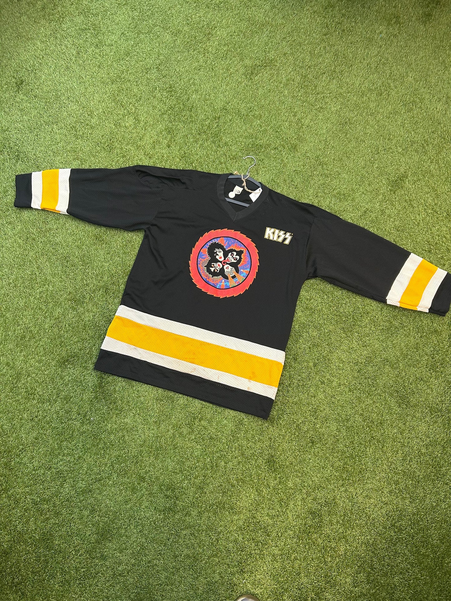 Vintage 1997 Kiss Band Catalog Hockey Jersey