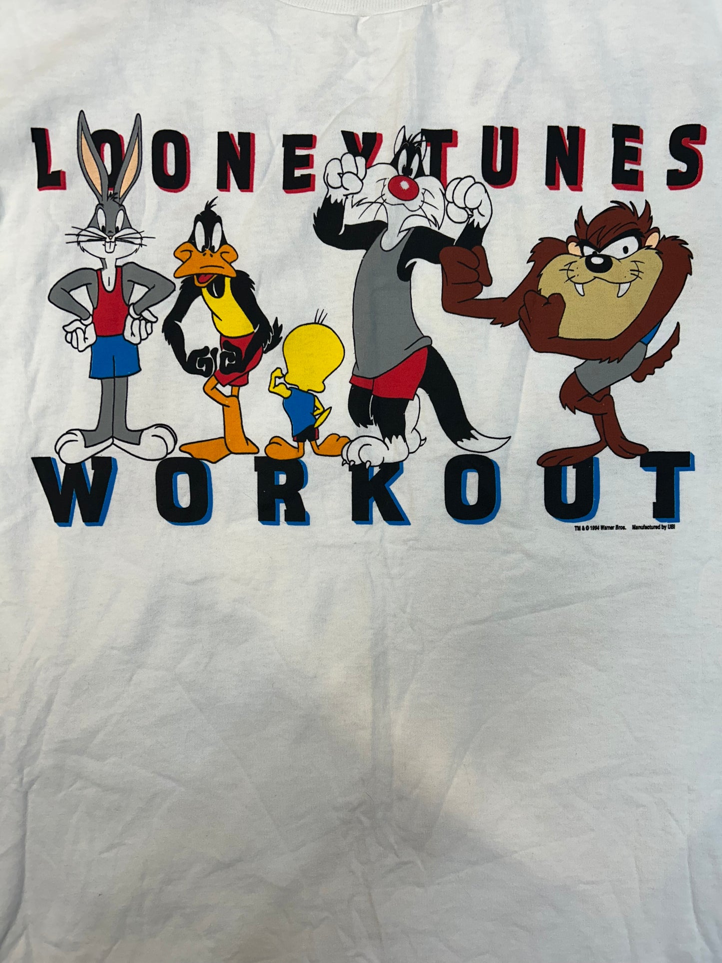 Vintage 1994 Looney Tunes Workout Tee