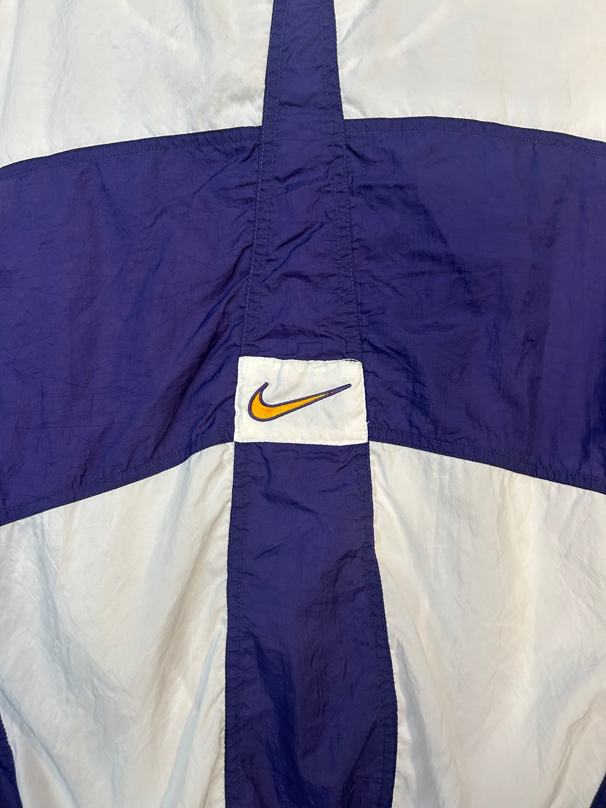 Rare Vintage 90s Nike Purple & White Track Suit W/Bottom Track Pants