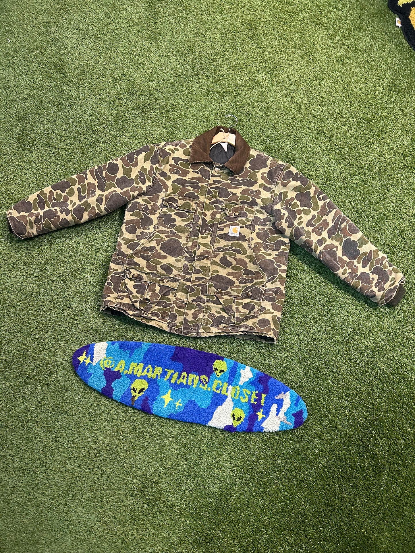 Vintage Carhartt Heritage Duck Camo Hunting Jacket