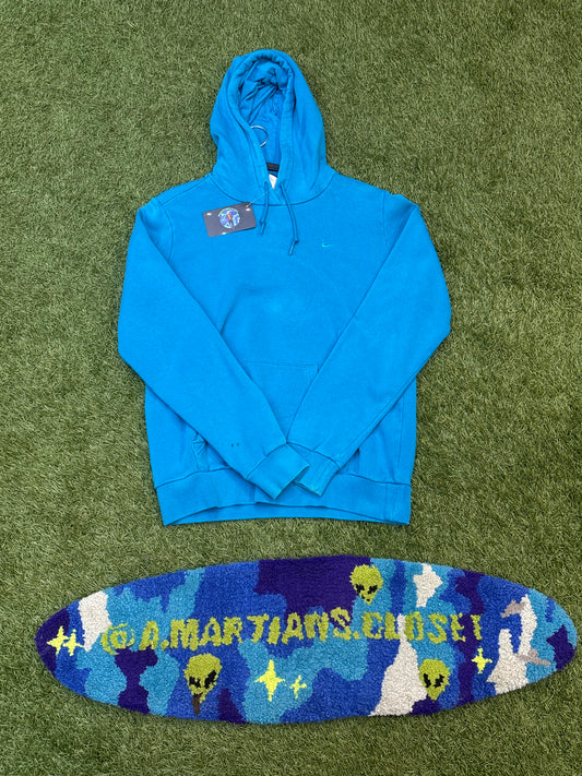 Bright Blue Embroidered Nike Hoodie