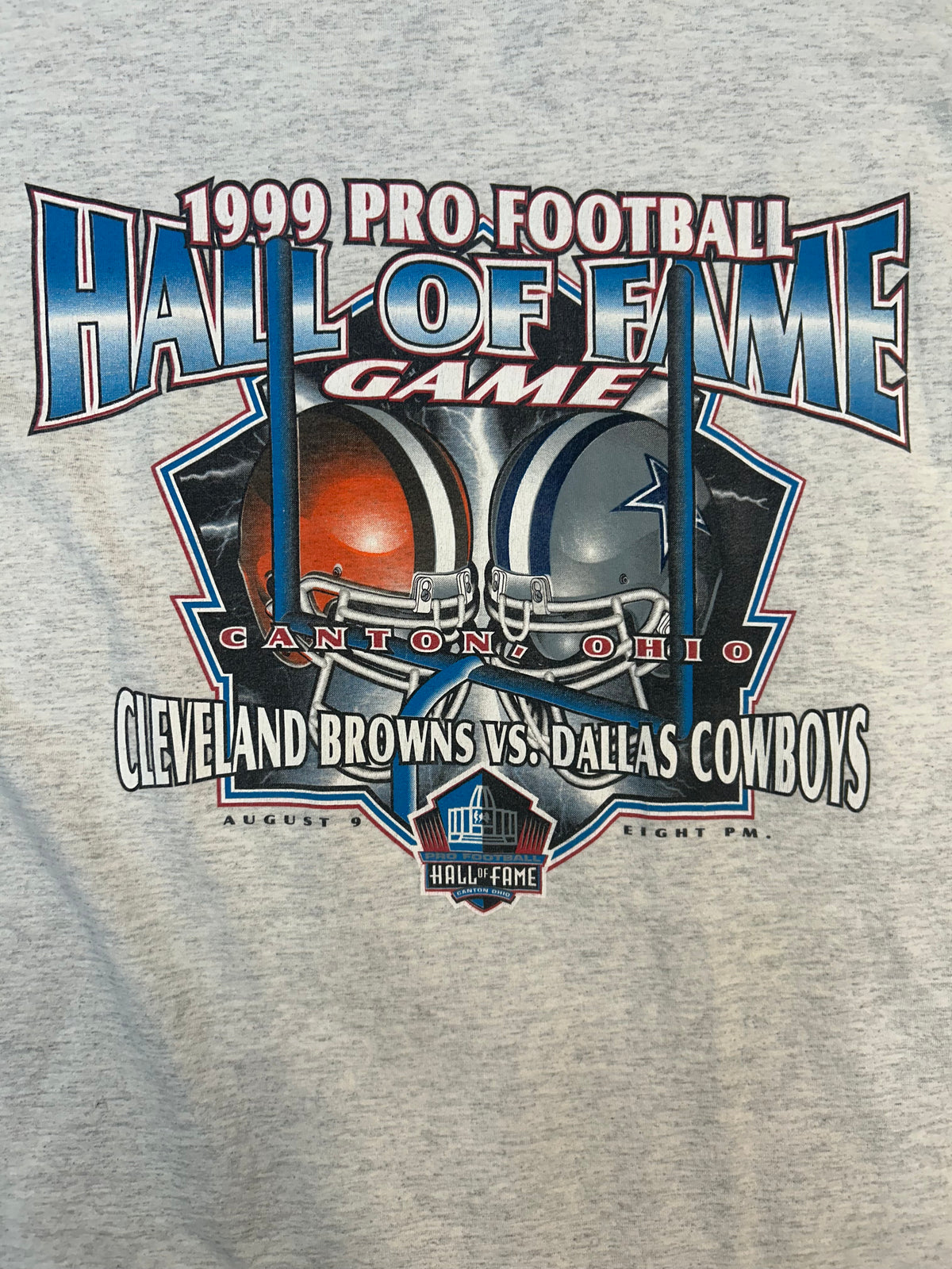 Vintage 1999 Hall Of Fame NFL Game Cleveland Browns VS Cowboys Tee