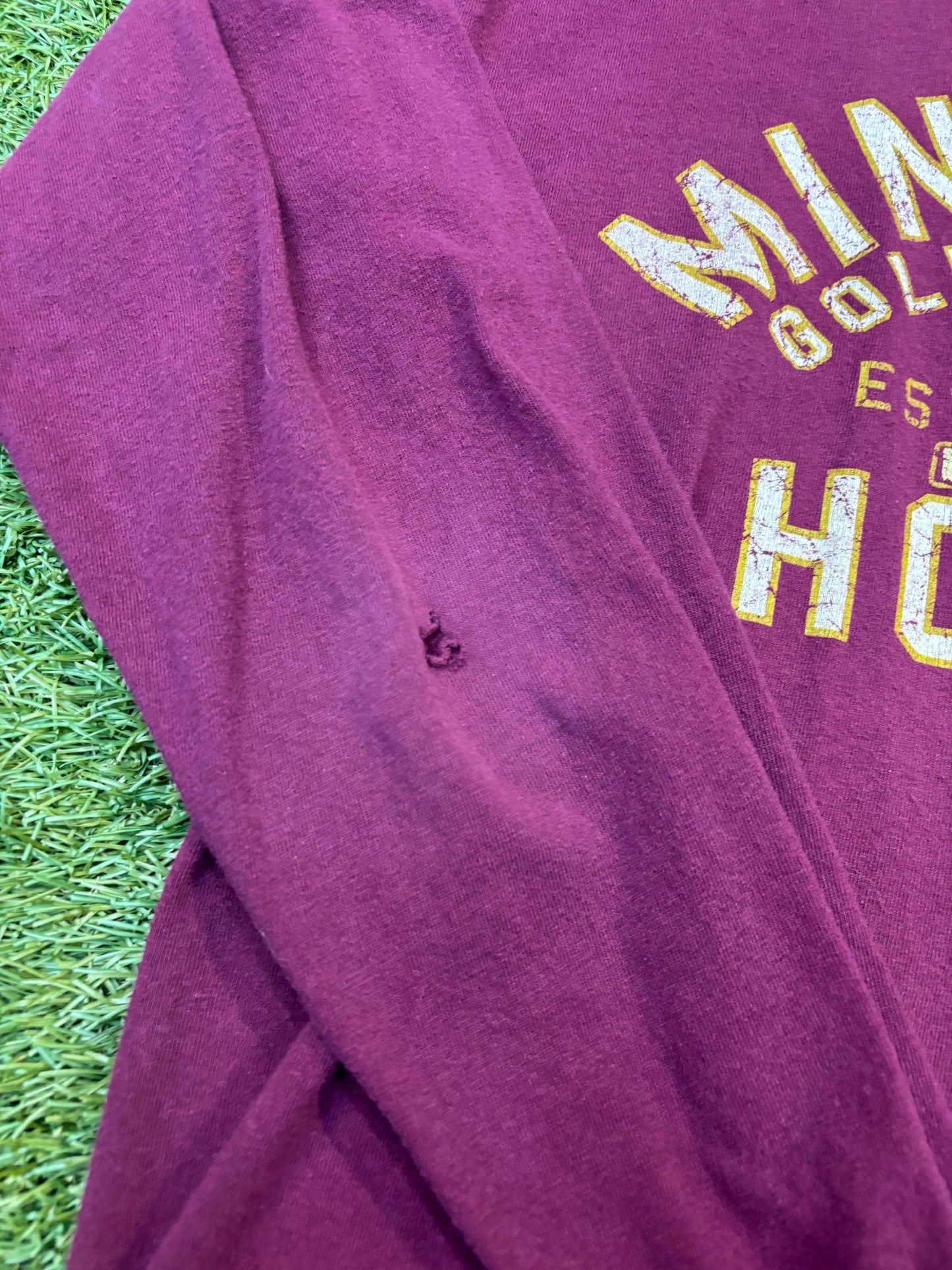 Vintage Maroon Champion Golden Gophers Hockey Long Sleeve Tee
