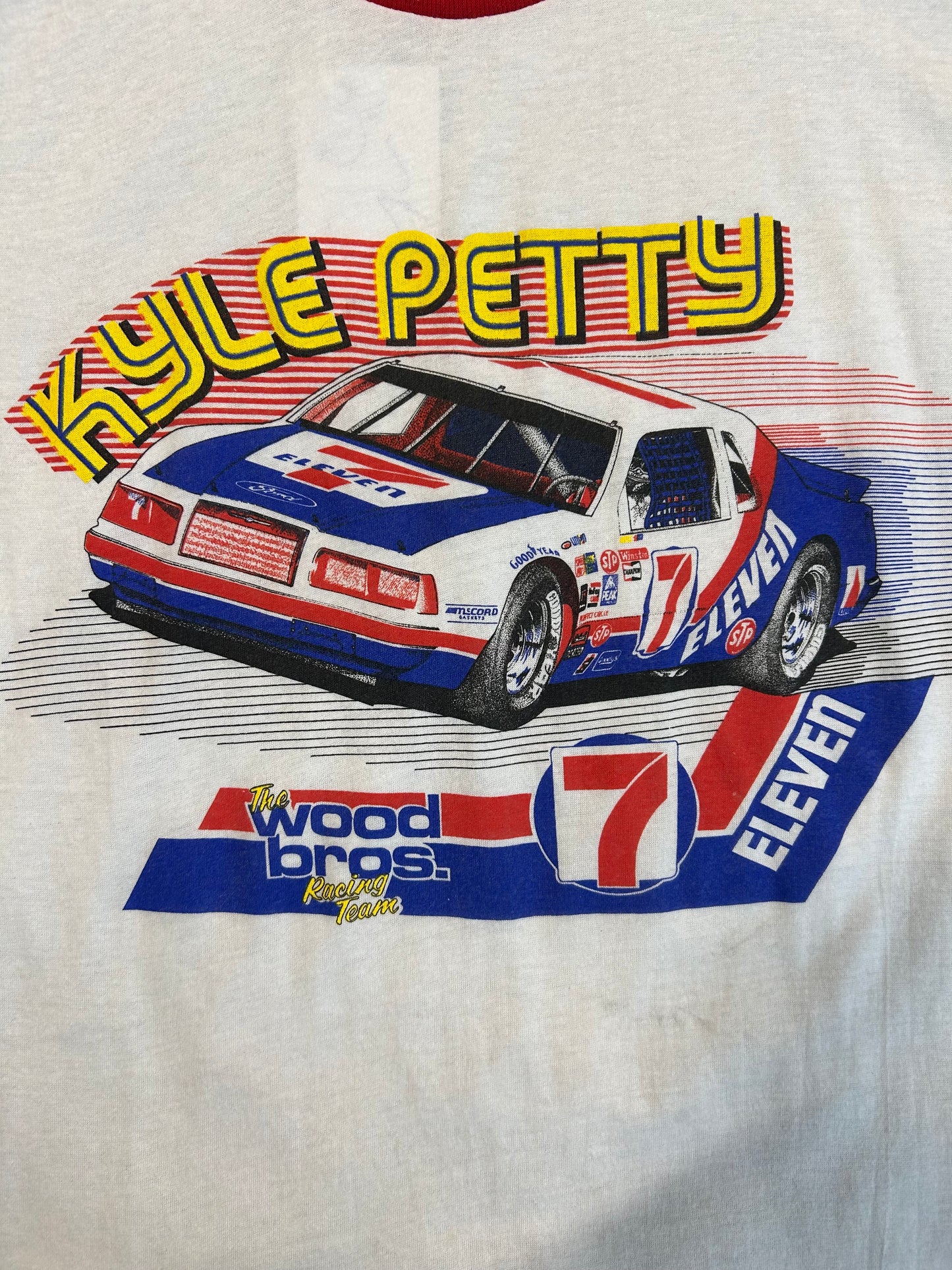 Vintage 90s The Wood Bros. Racing Team Kyle Petty #7 Tee