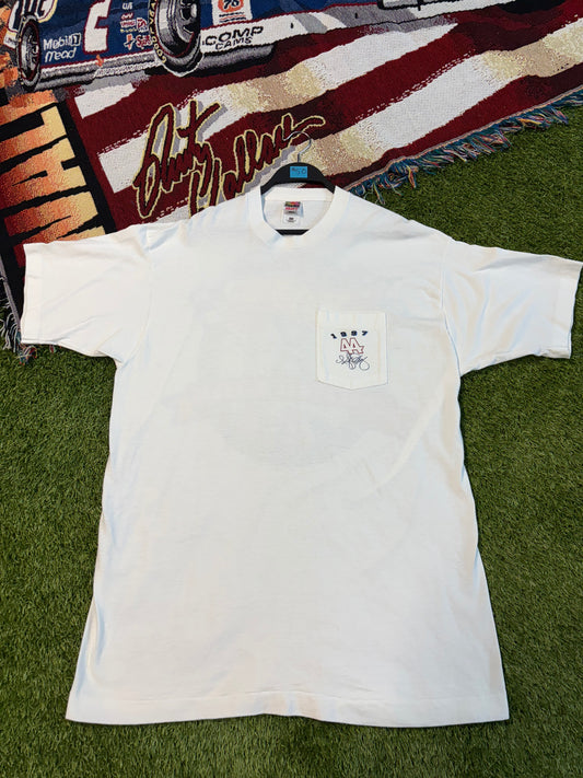 Vintage Single Stitch 1997 Kyle Petty Inaugural Season Hot Wheels Racing T-Shirt Size XXL Fruit Of The Loom Heavyweight Cotton Tag