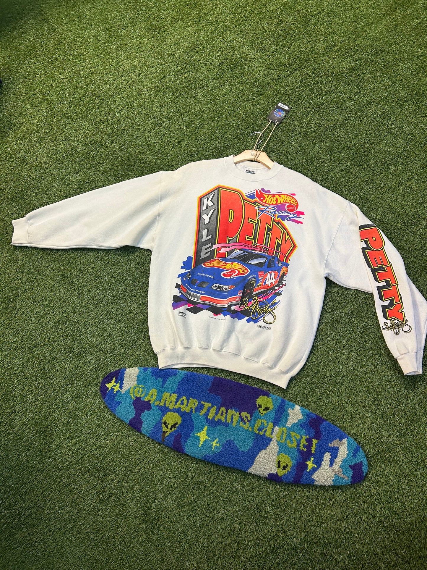Vintage 1997 Mattel X NASCAR Kyle Petty HotWheels Race Team Crewneck