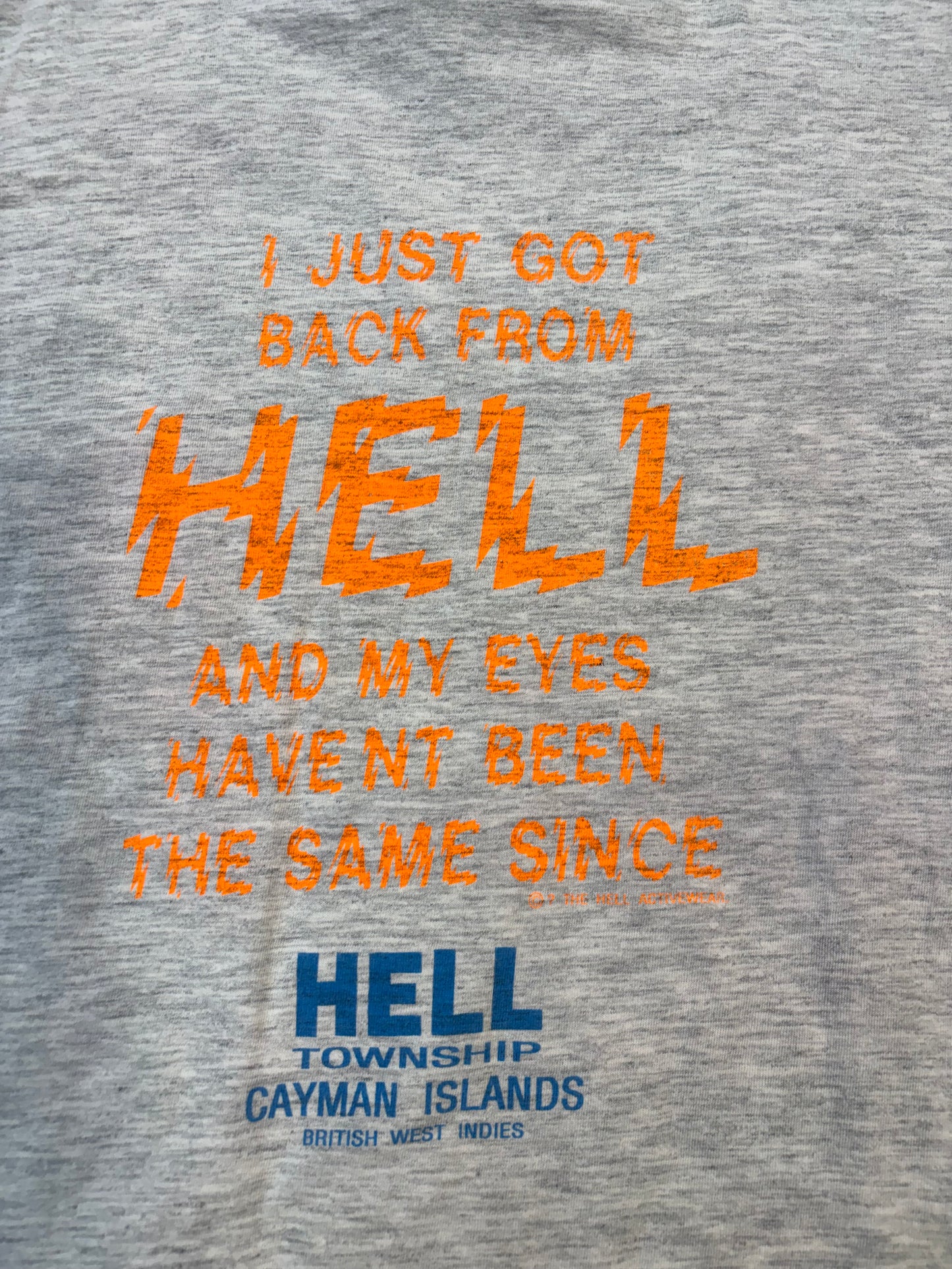 Light Gray Vintage Tee “The Hell Activewear”