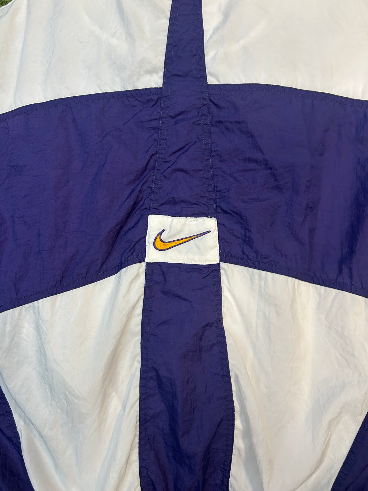 Rare Vintage 90s Nike Purple & White Track Suit W/Bottom Track Pants