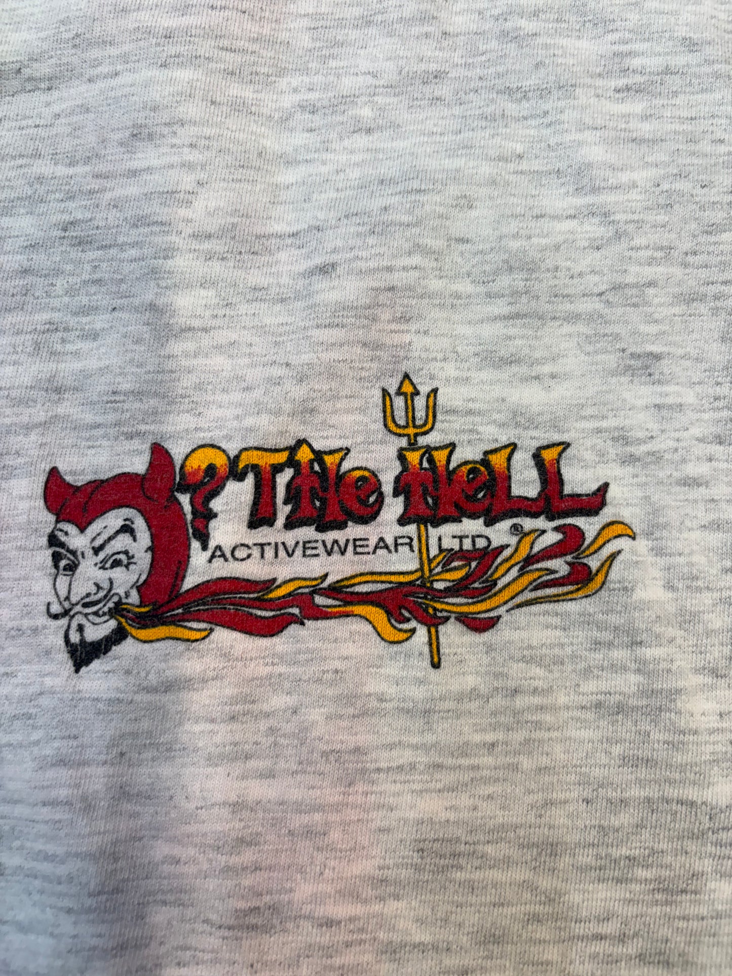 Light Gray Vintage Tee “The Hell Activewear”