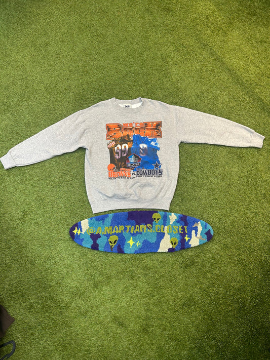 Vintage 1999 NFC Vs AFC Hall Of Fame Game Cleveland Browns Vs Dallas Cowboys Crewneck