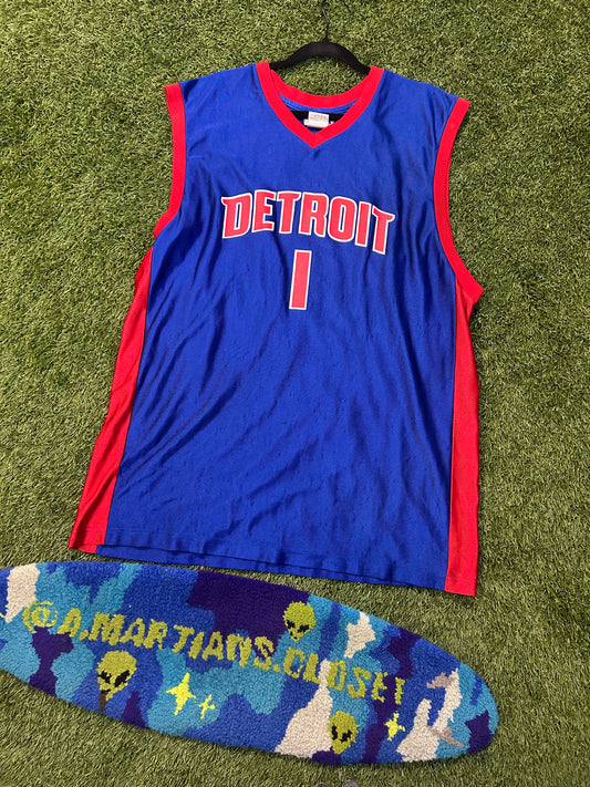 Y2K NBA Detroit Pistons Chancy Billups #1 Jersey