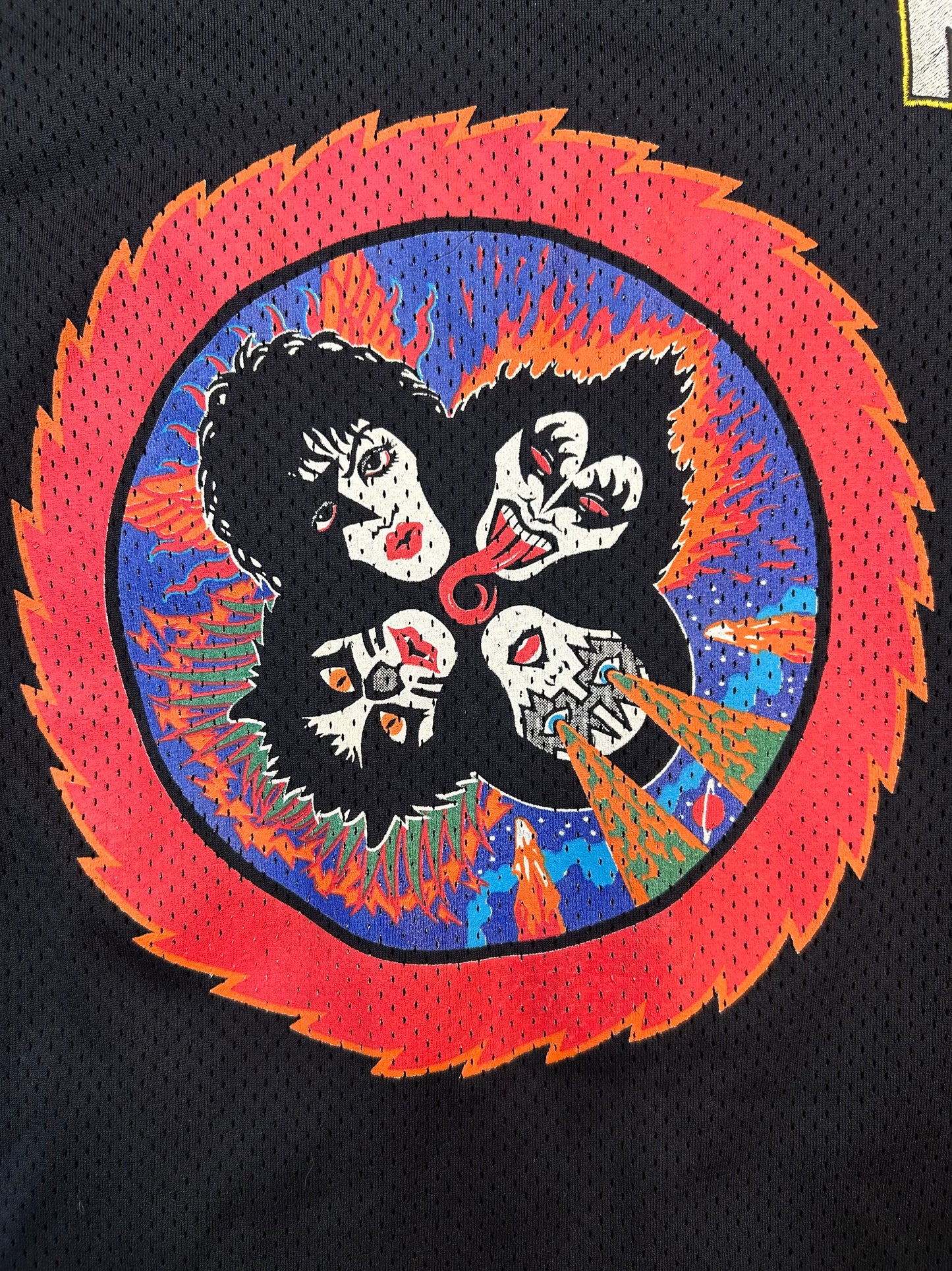 Vintage 1997 Kiss Band Catalog Hockey Jersey