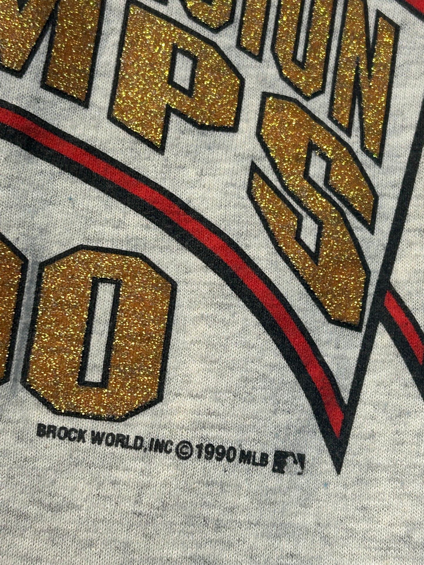 Vintage 1990 Cincinnati Reds Western Division Champs Tee