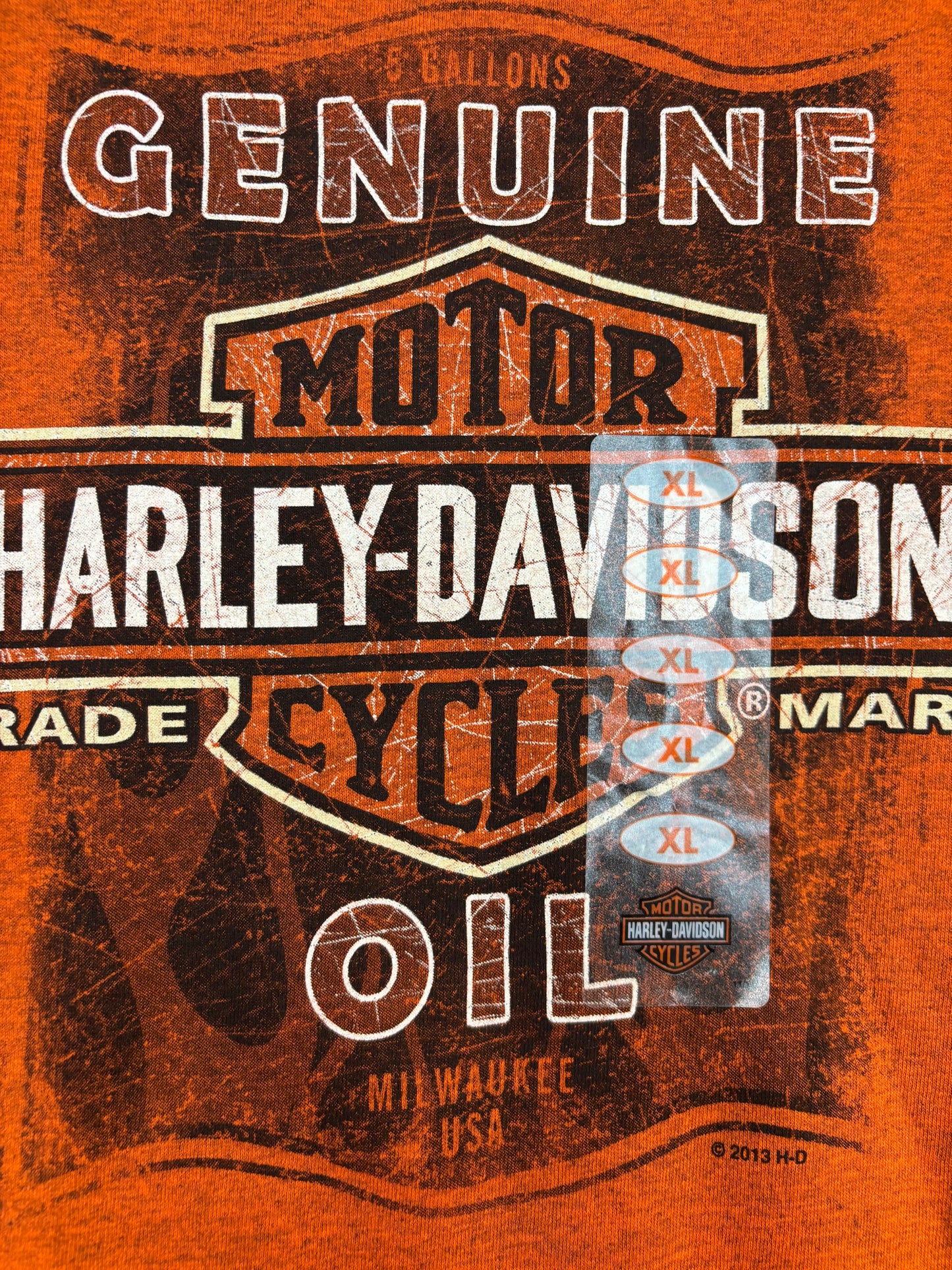 Harley Davidson Orange Hill City Tee