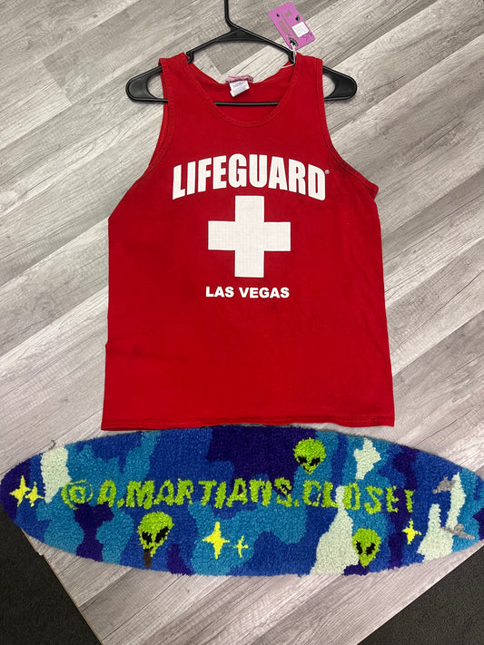 Vintage 2000s Life Guard Las Vegas Tank Top