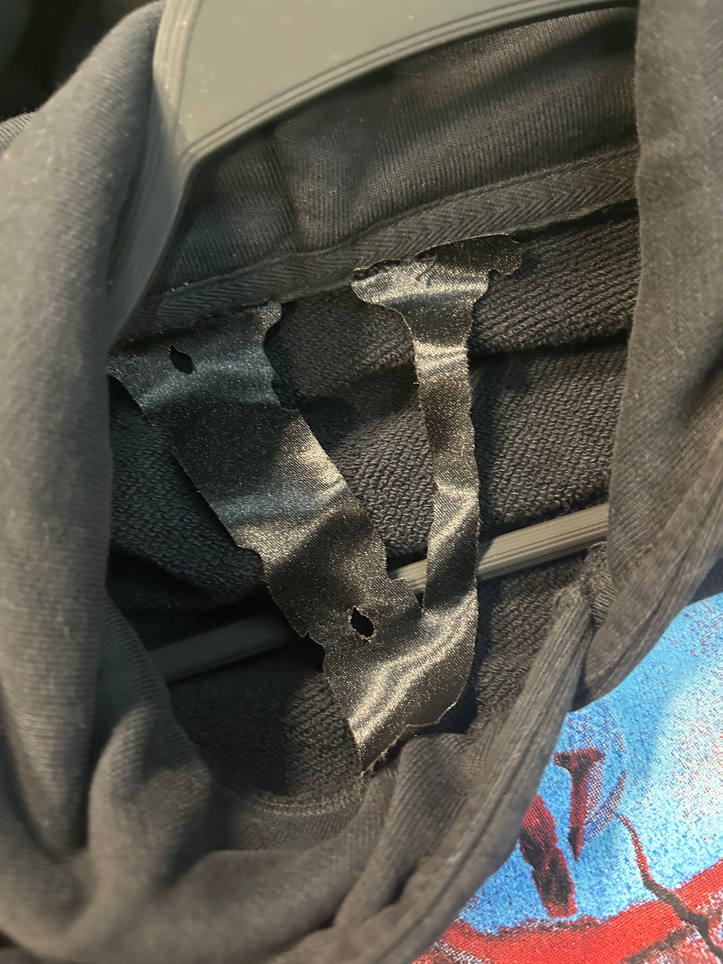 Vlone Red Flame Cropped Hoodie