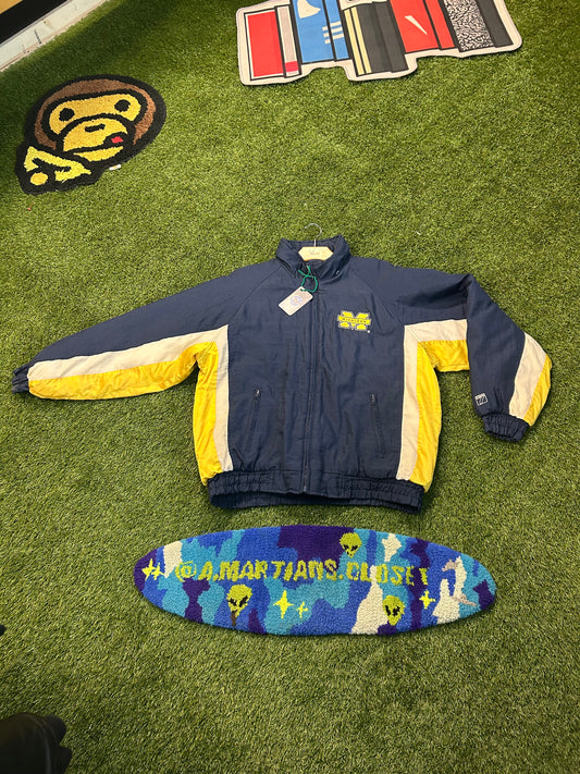 Vintage 90s Michigan Wolverines Logo7 Coat