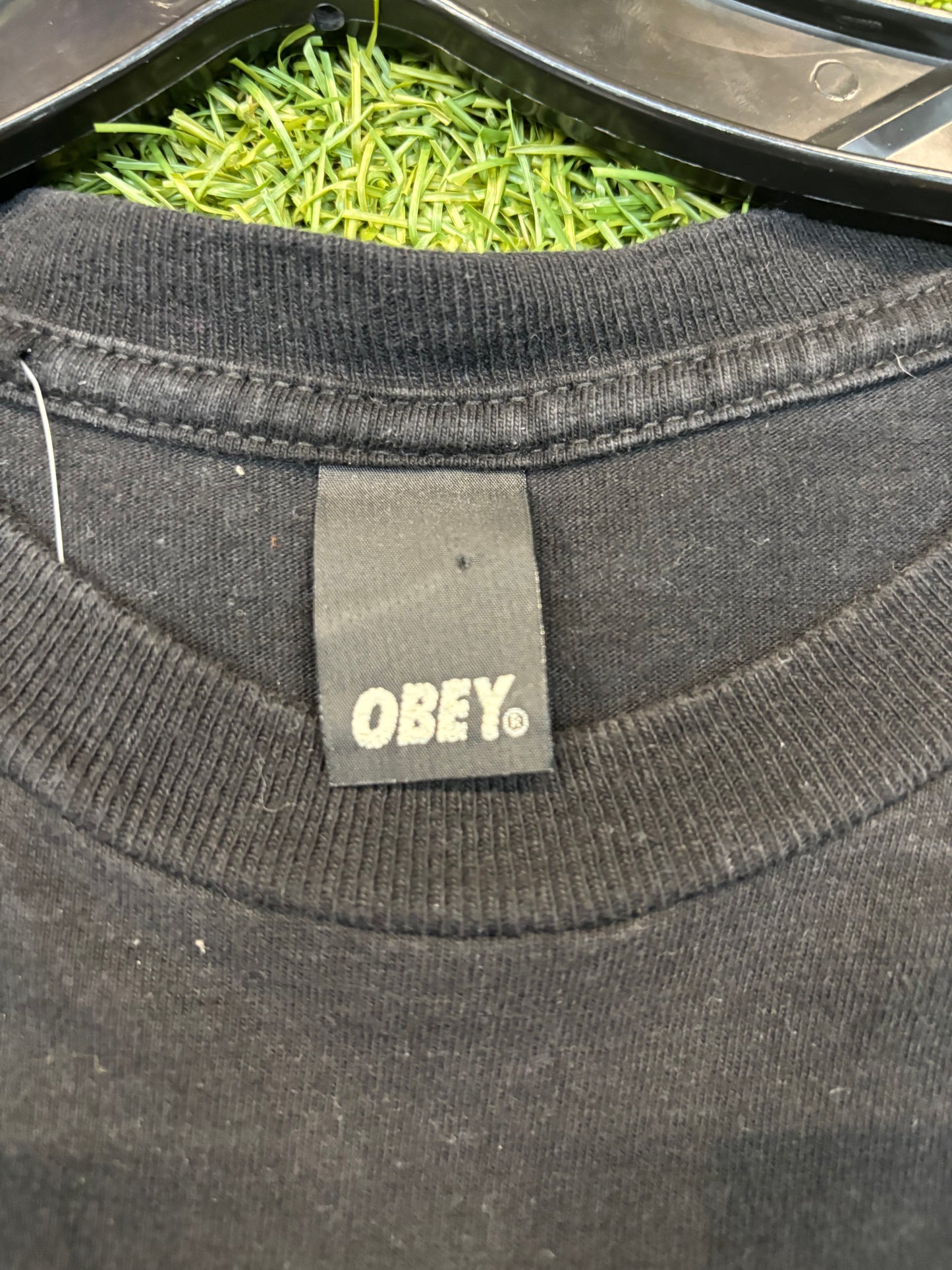 Vintage Obey Gucci Spoof Propaganda Y2K Streetwear Skate Black Tee