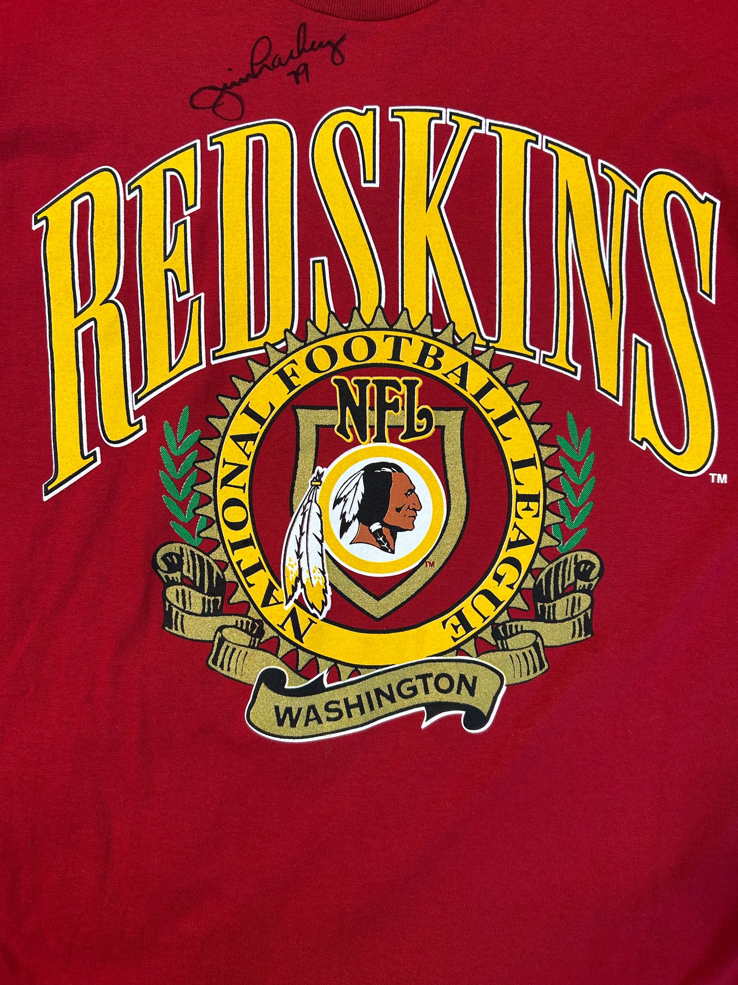 Vintage 90s Washington Redskins NFL Nutmeg W/Signature