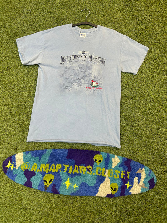 Vintage Lighthouses Of Michigan Tee