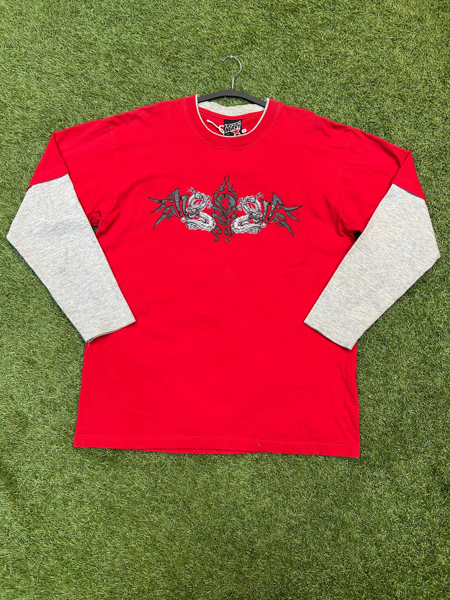 2003 Top Heavy Grungy Dragon Long Sleeve Tee