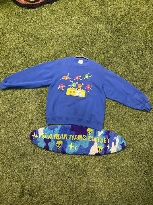Vintage 1992 M&Ms Chocolate Olympic Games Sponsor Crewneck