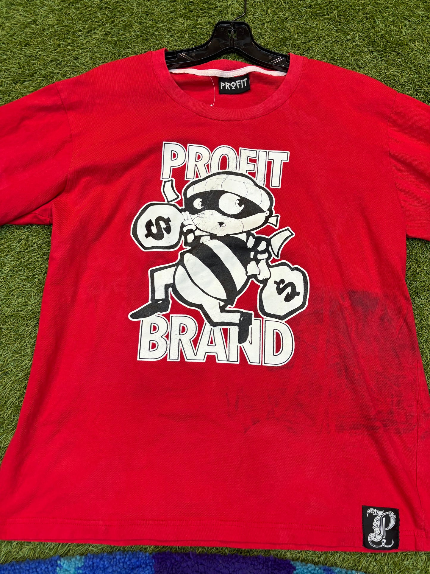 Cash Money" Graphic Red Tee