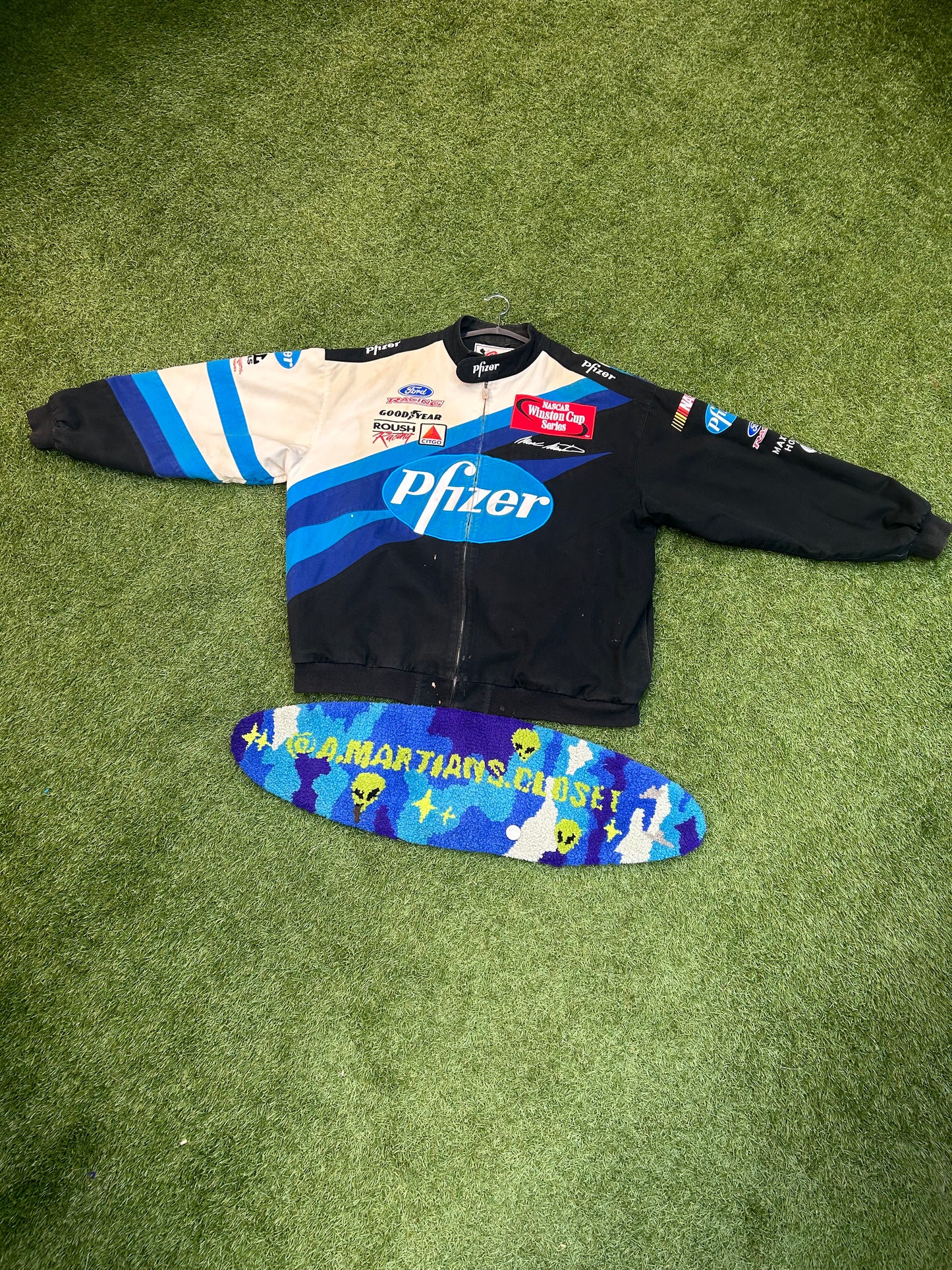 Vintage Mark Martin Pfizer NASCAR Racing Jacket