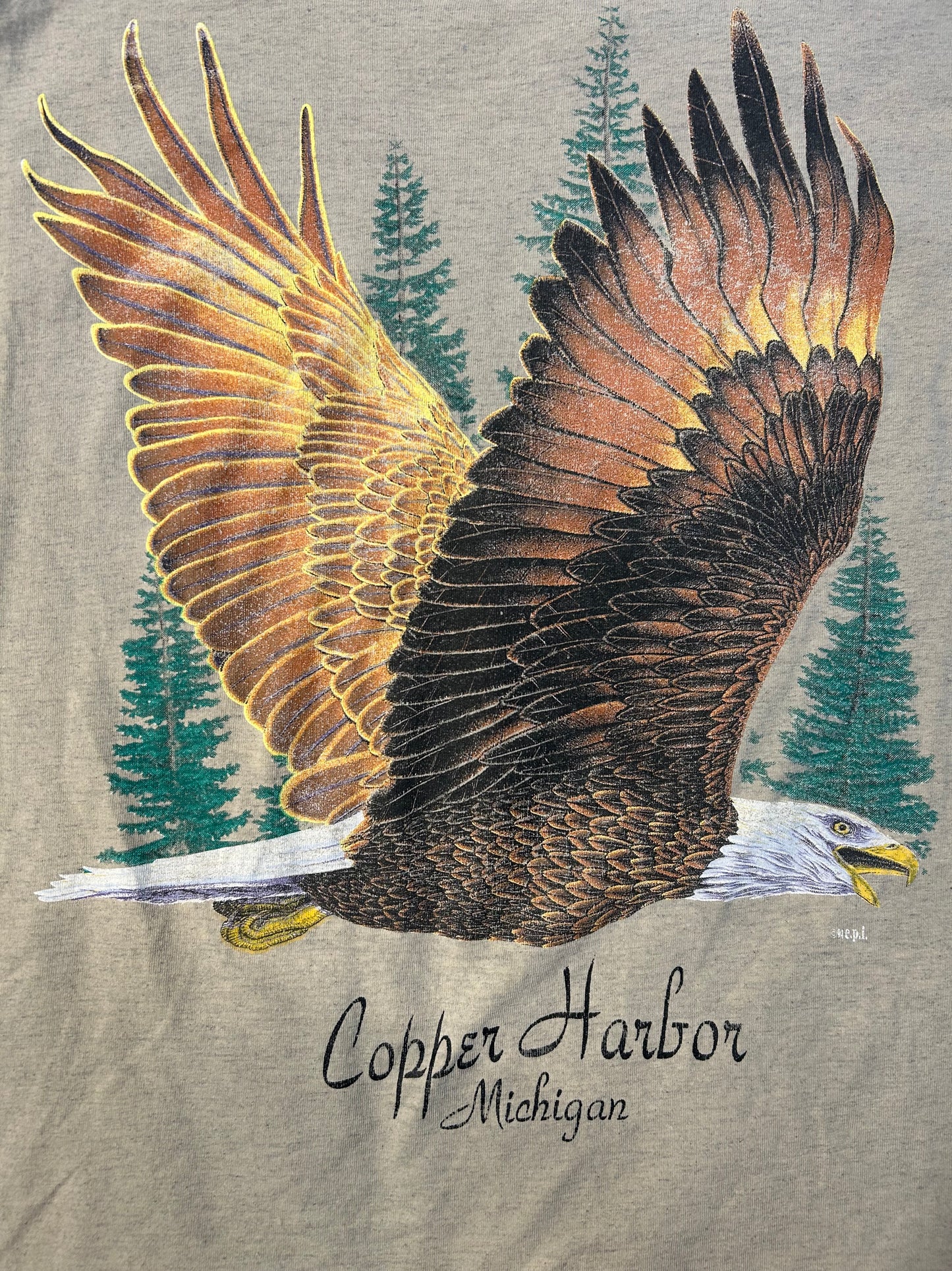 Vintage Copper Harbor Michigan Eagle Tee