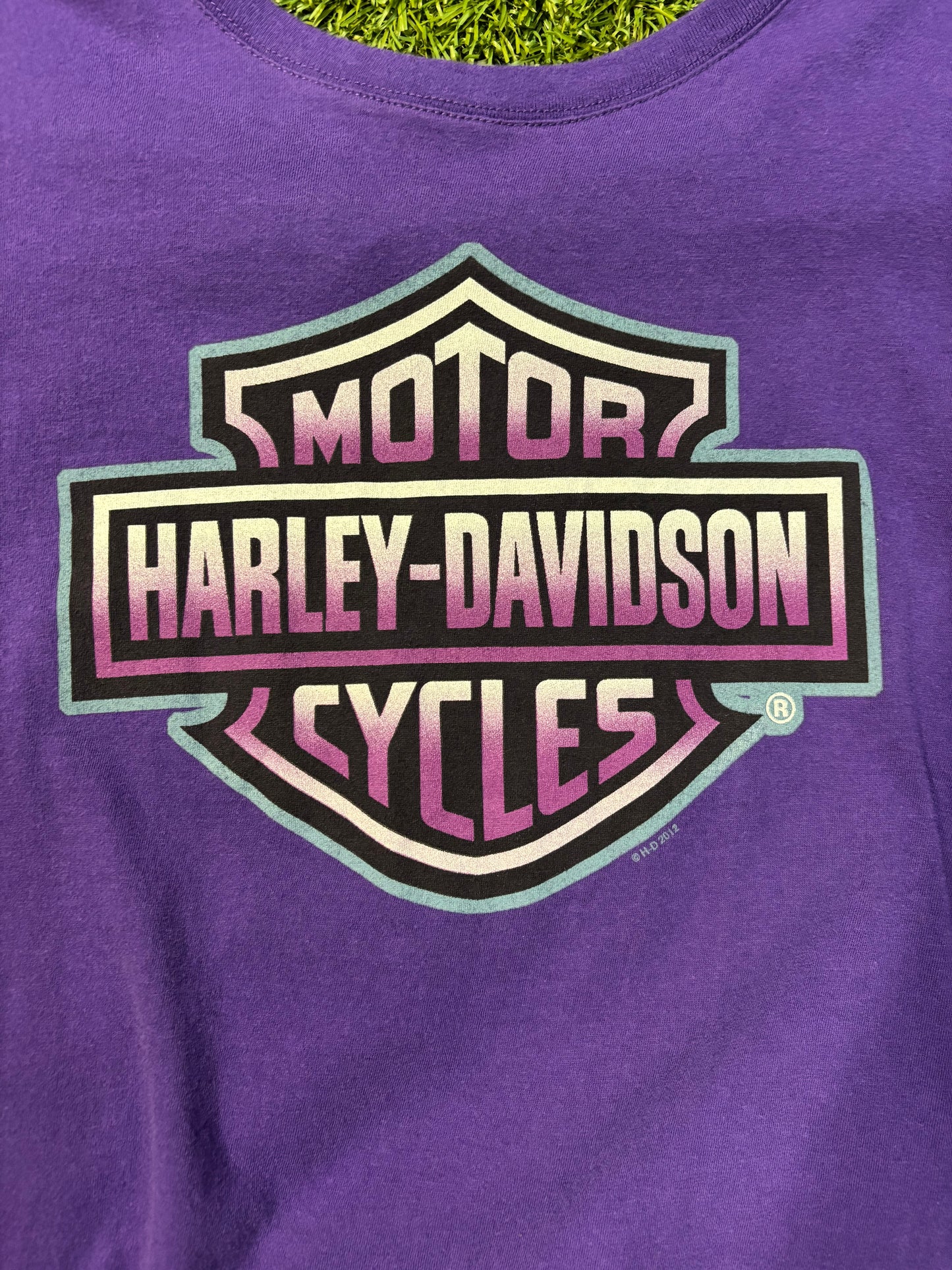 Y2K Womens Purple Harley Davidson Tee