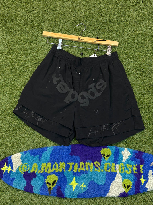 Sp5der Beluga Double Layer Shorts