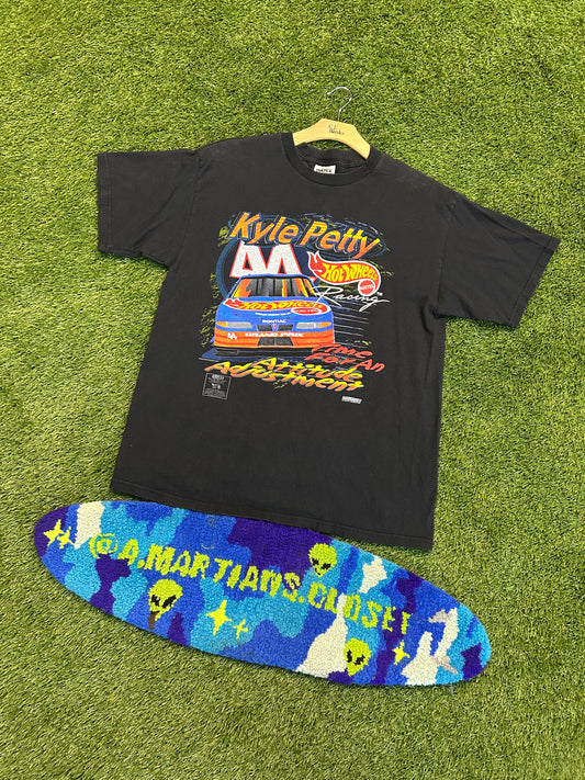 Vintage 1998 Kyle Petty Time For An Attitude Adjustment Race Tee