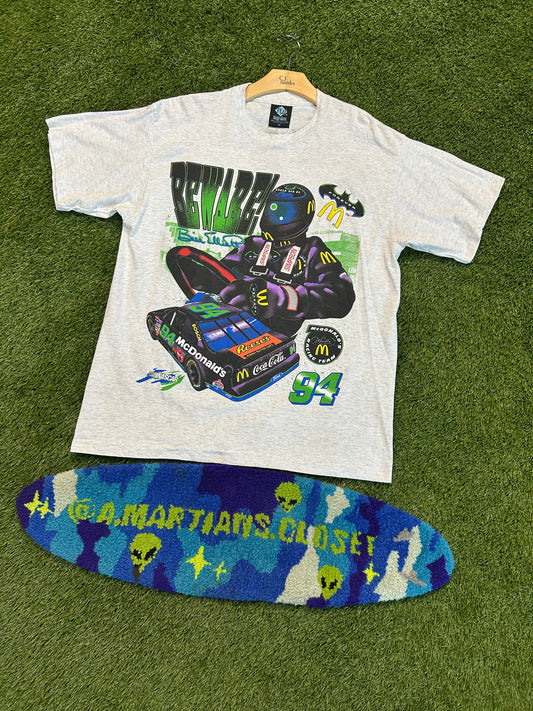 Vintage 1995 Bill Elliot Beware #94 X Batman Forever NASCAR Tee