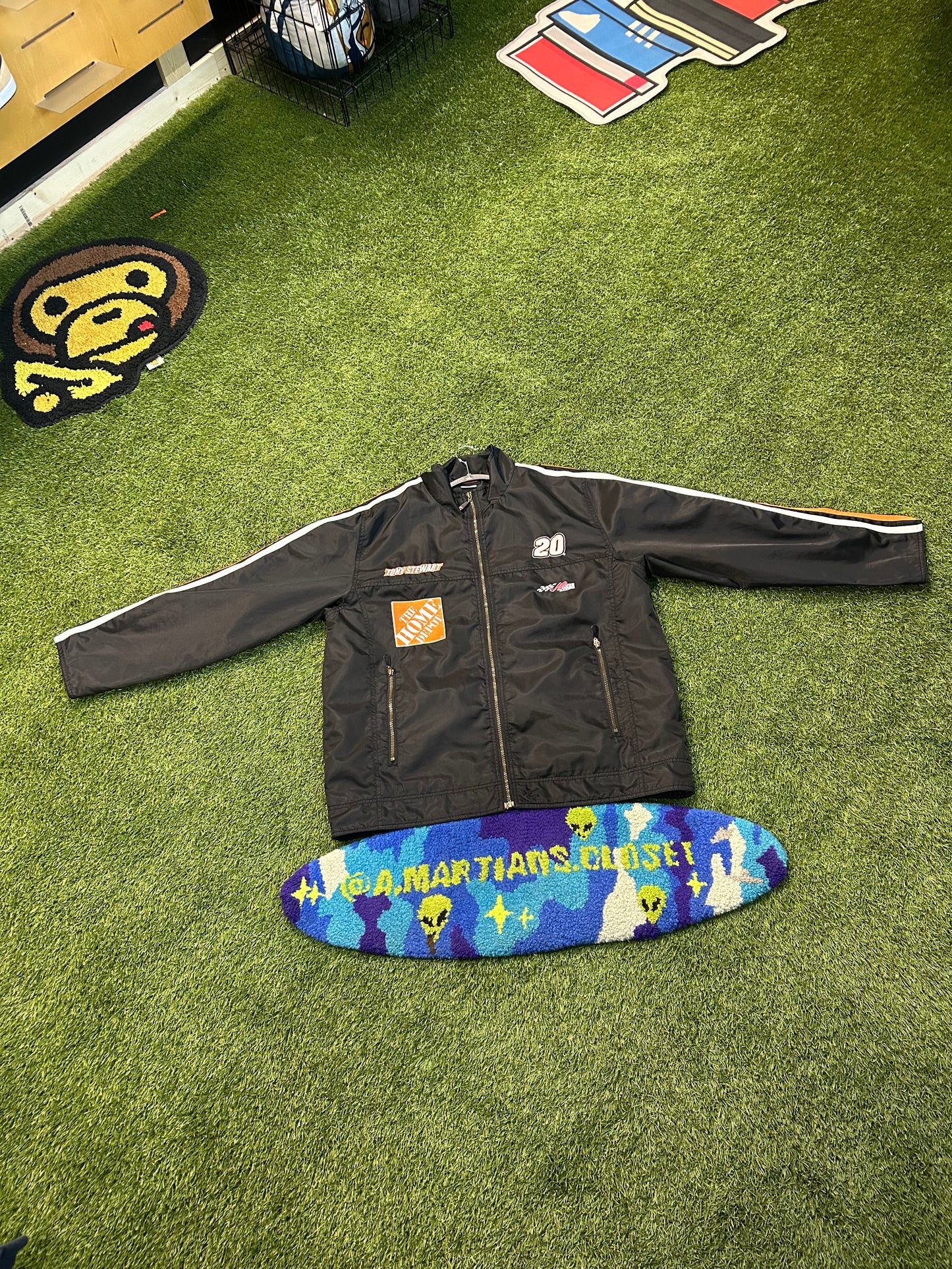 Vintage Tony Stewart The Home Depot NASCAR Windbreaker Jacket