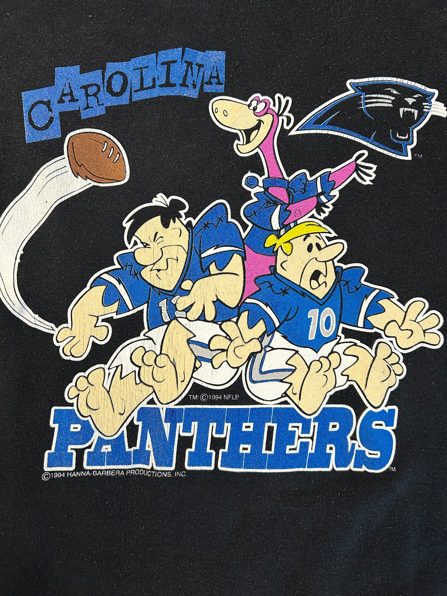 Vintage 1994 North Carolina Panthers X FlintStones Crewneck