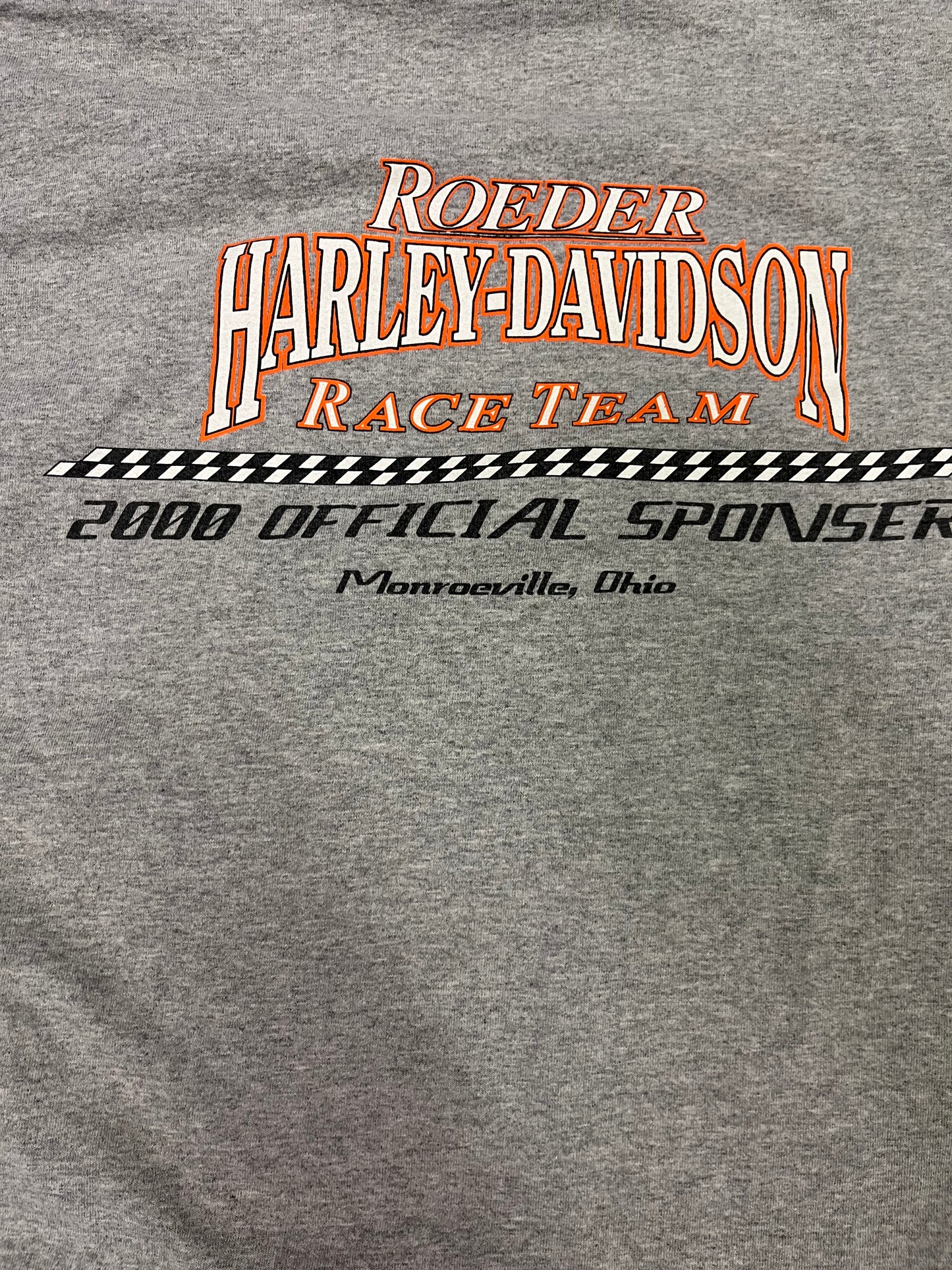 Rare Vintage 90s Roeder Harley Davidson A Legend Of Racing Tee