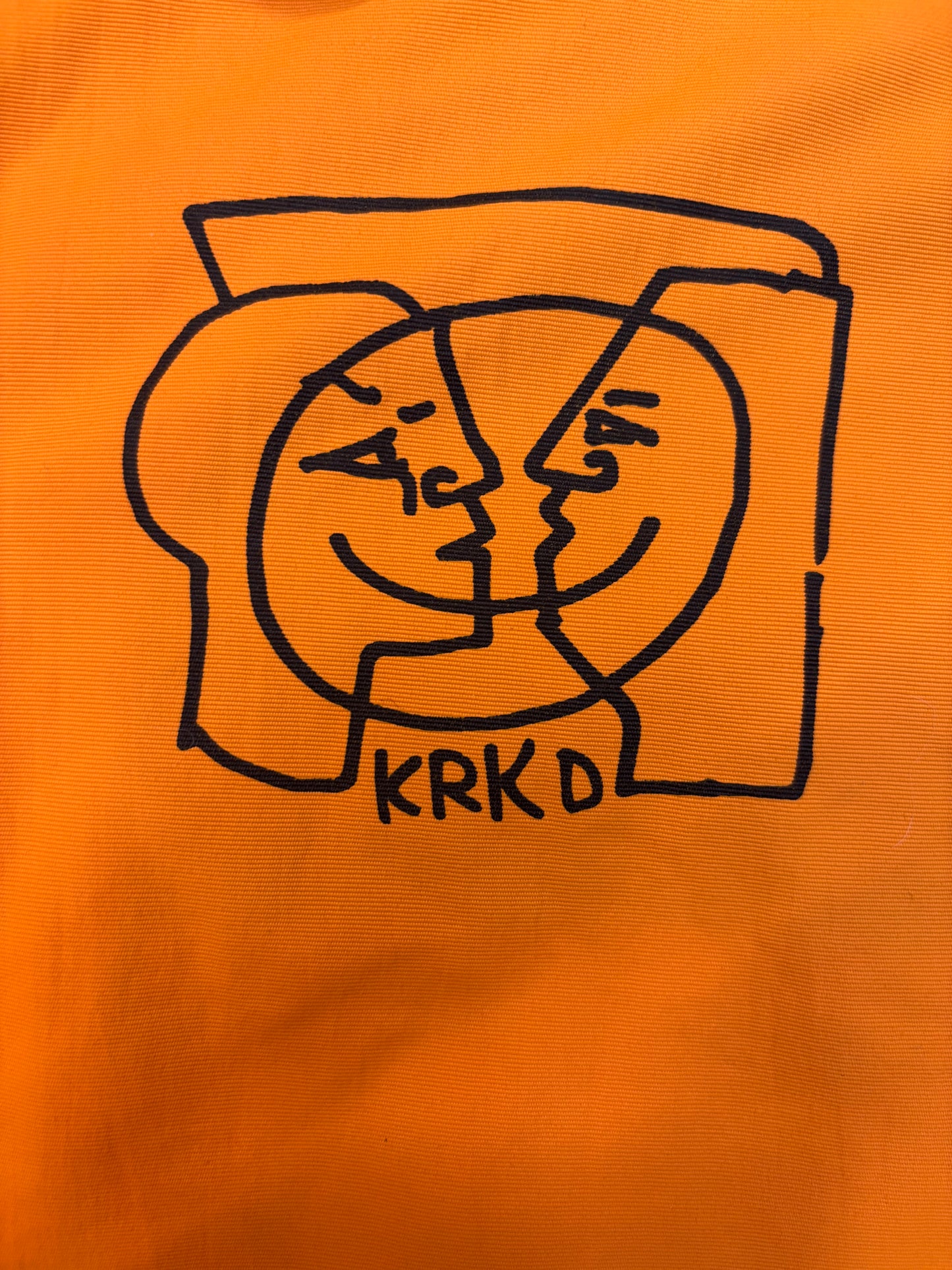 Y2K Crooked Skateboard Brand Orange Jacket