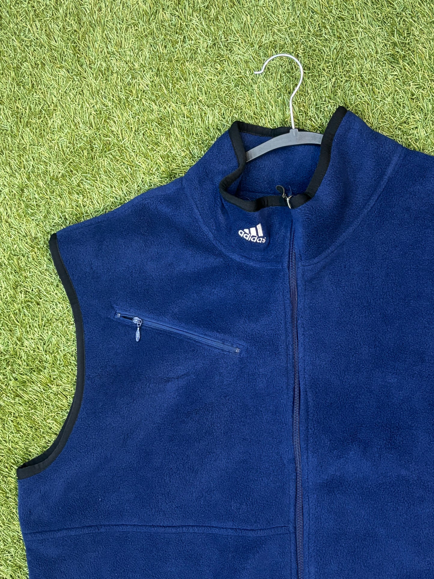Vintage Fleece Adidas Zipper Vest