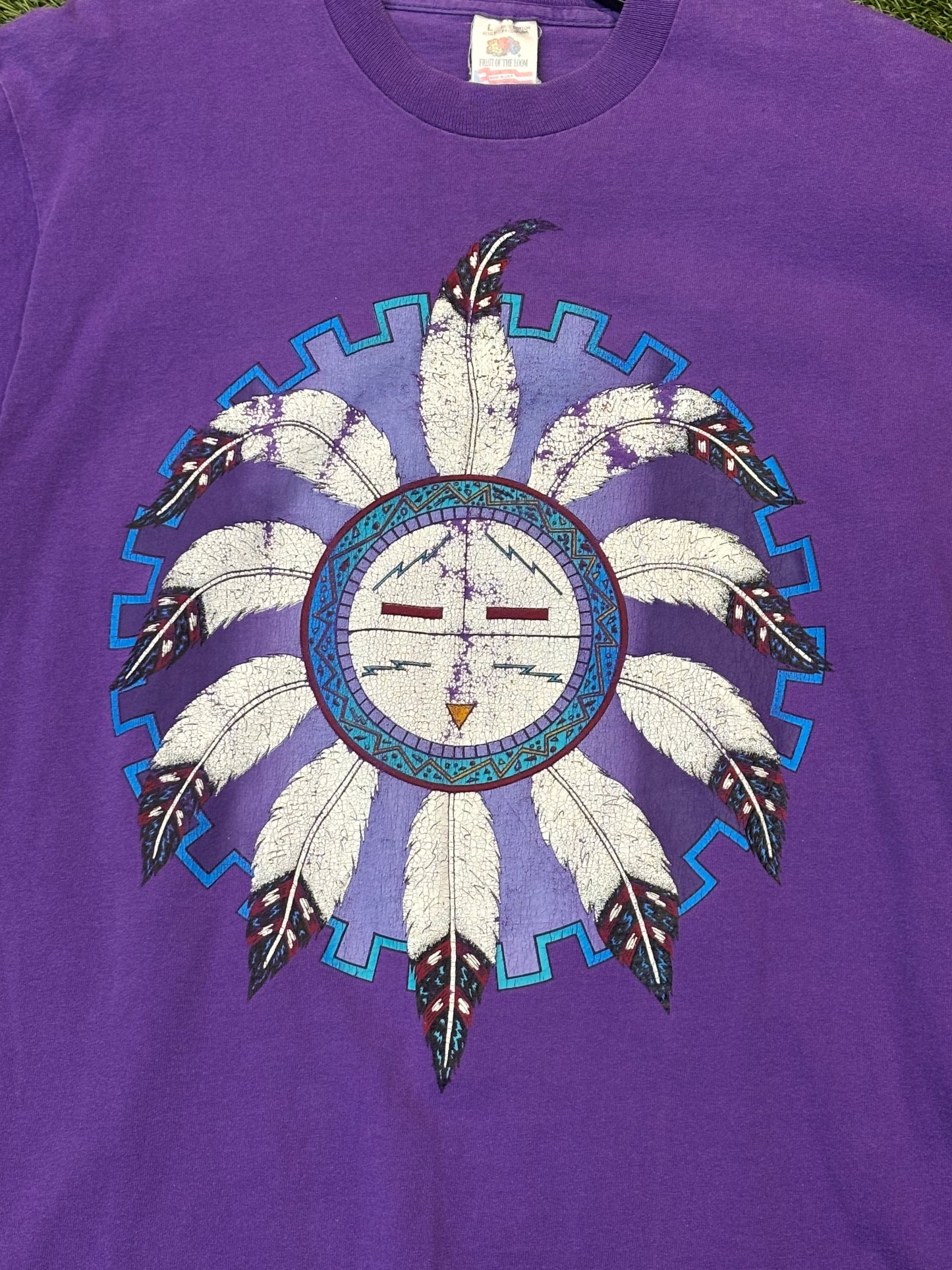 Vintage Fruit of the Loom Native American Dream Catcher Tee