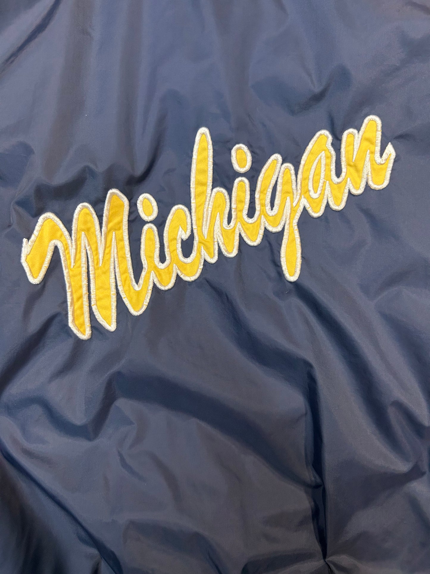 Vintage 90s Michigan University Pullover Windbreaker Crew
