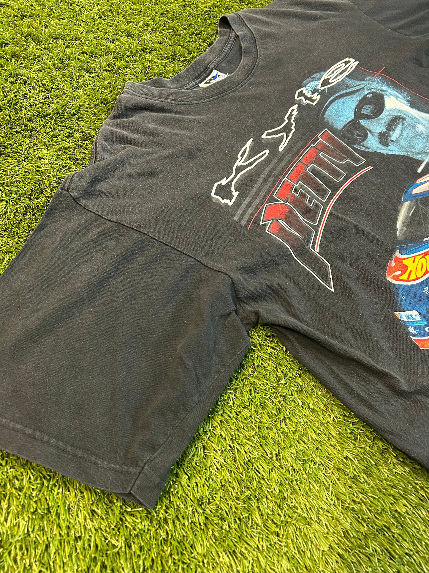 Vintage 90s Kyle Petty Hot Wheels Leading The Way Tee