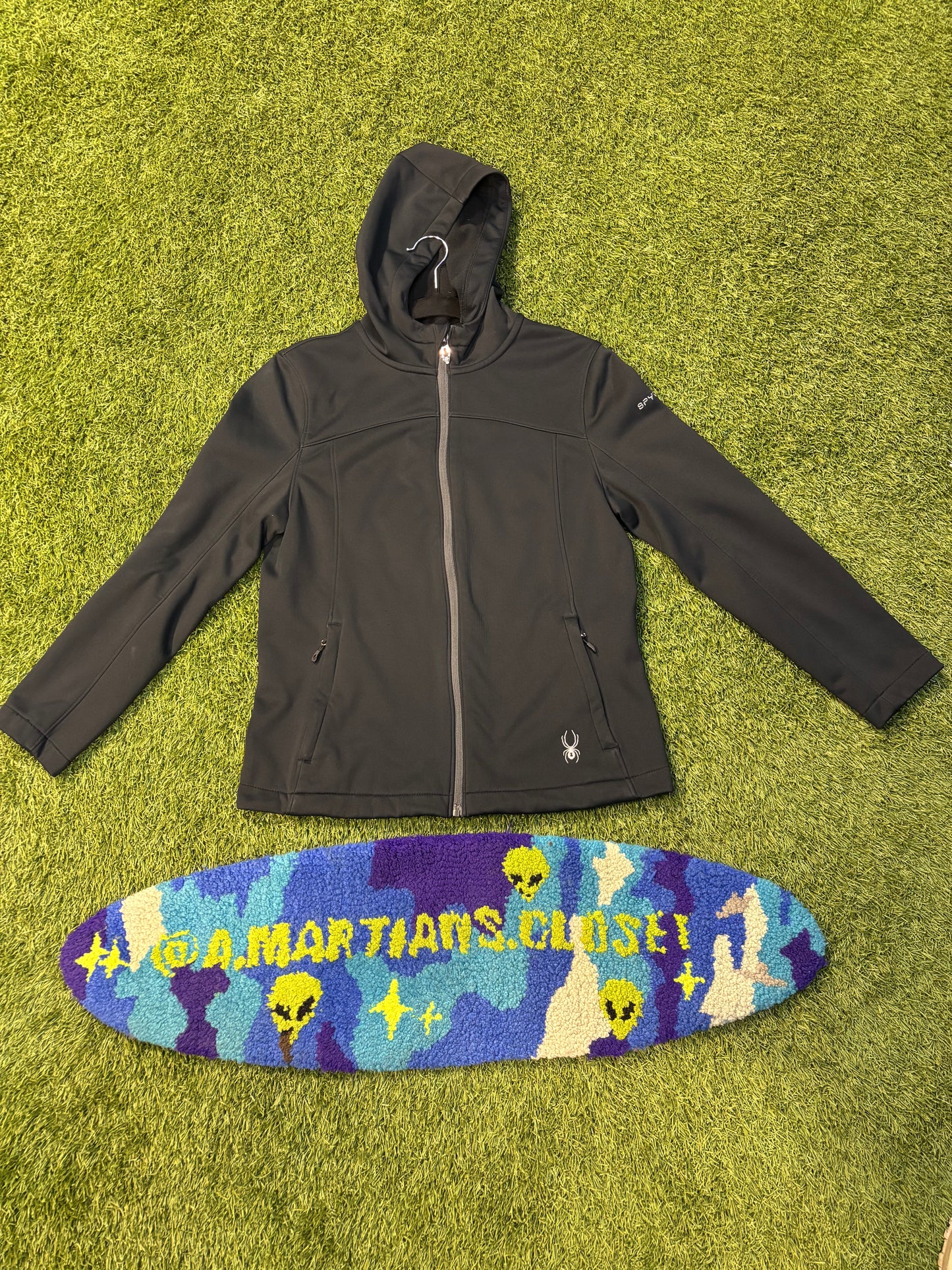 Black Womans Spider Brand Jacket Size Medium