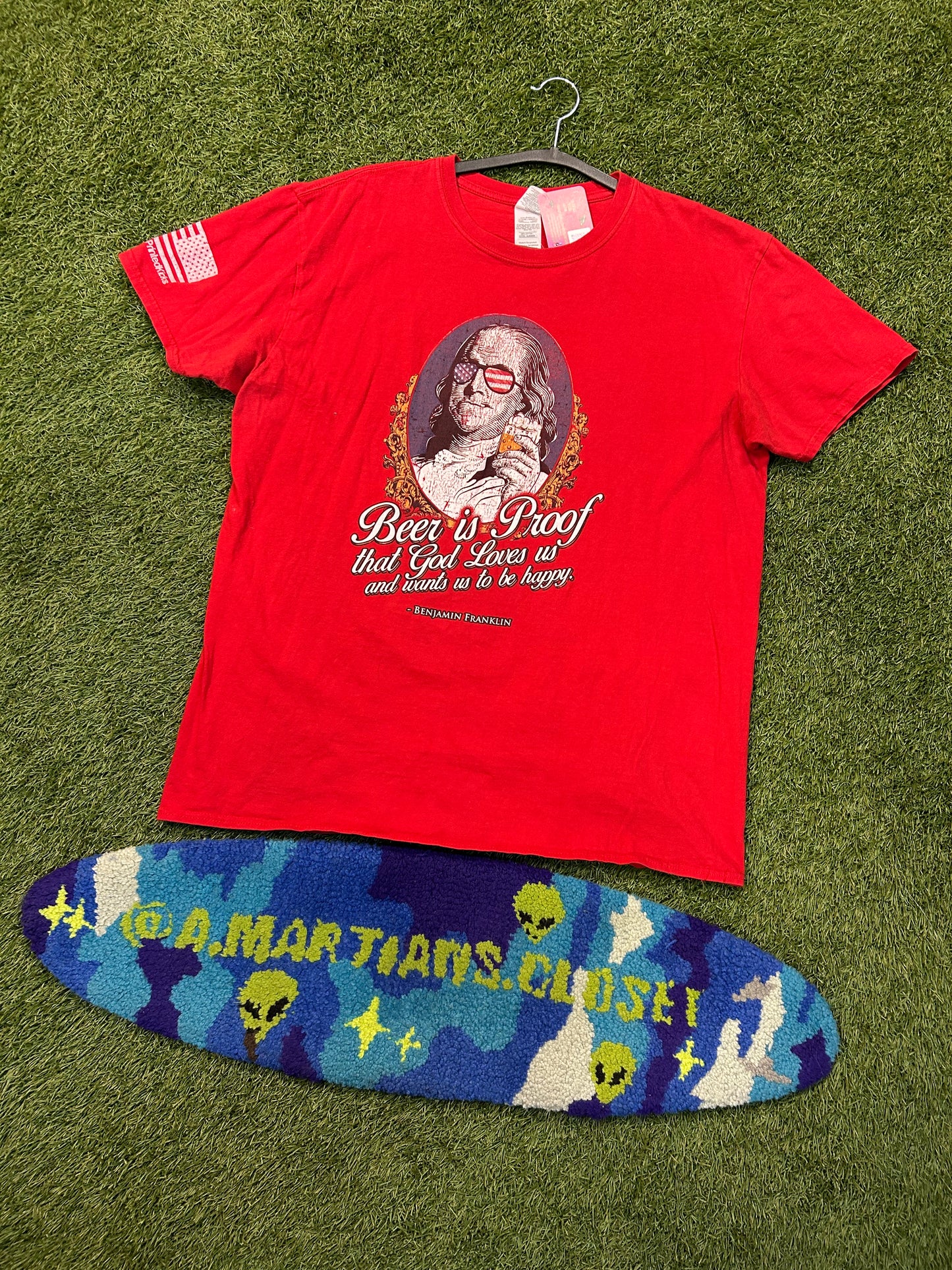 Y2K Benjamin Franklin Beer Is Proof Tee