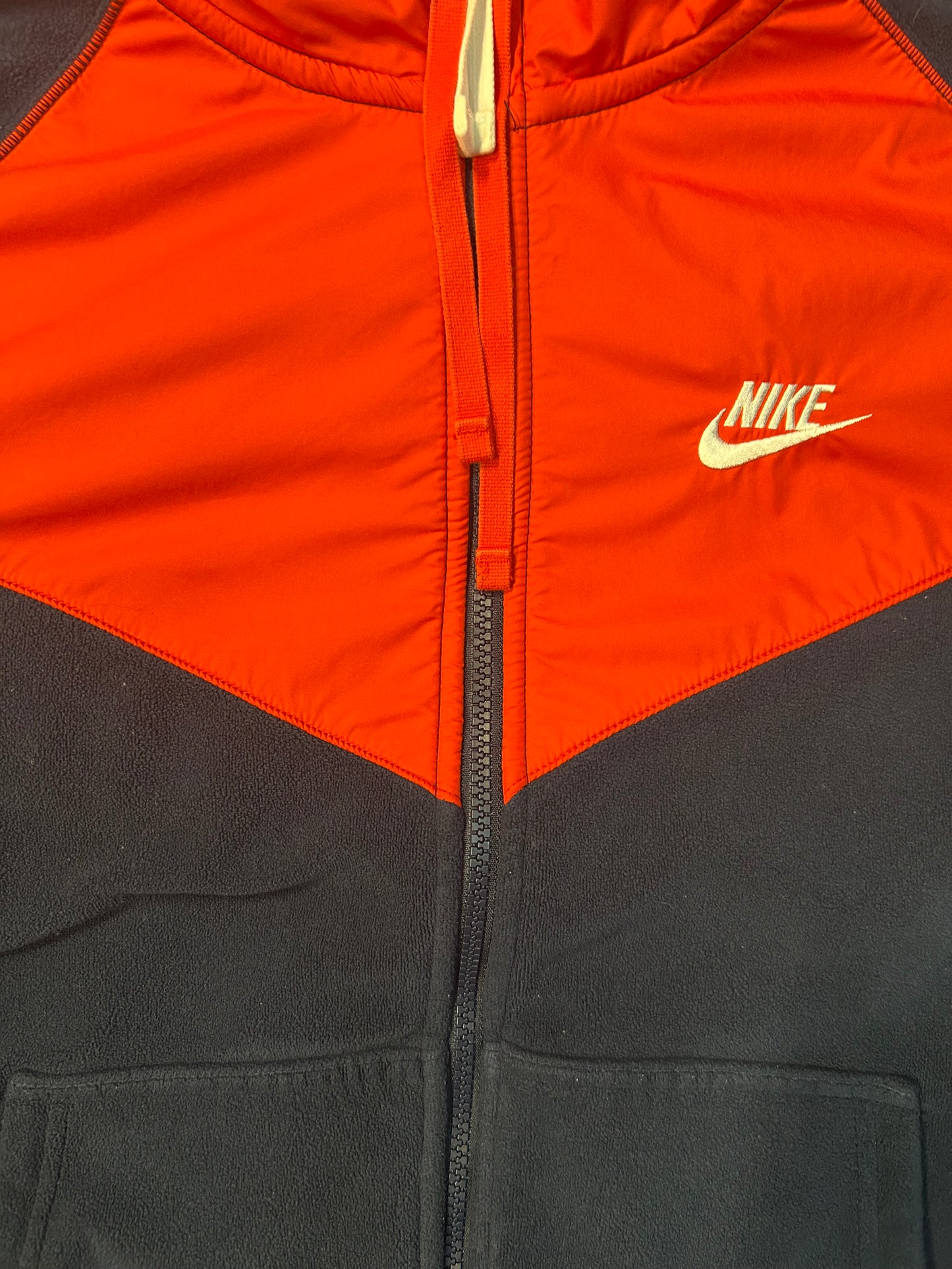 Y2K Orange & Blue Nike Sweater Jacket