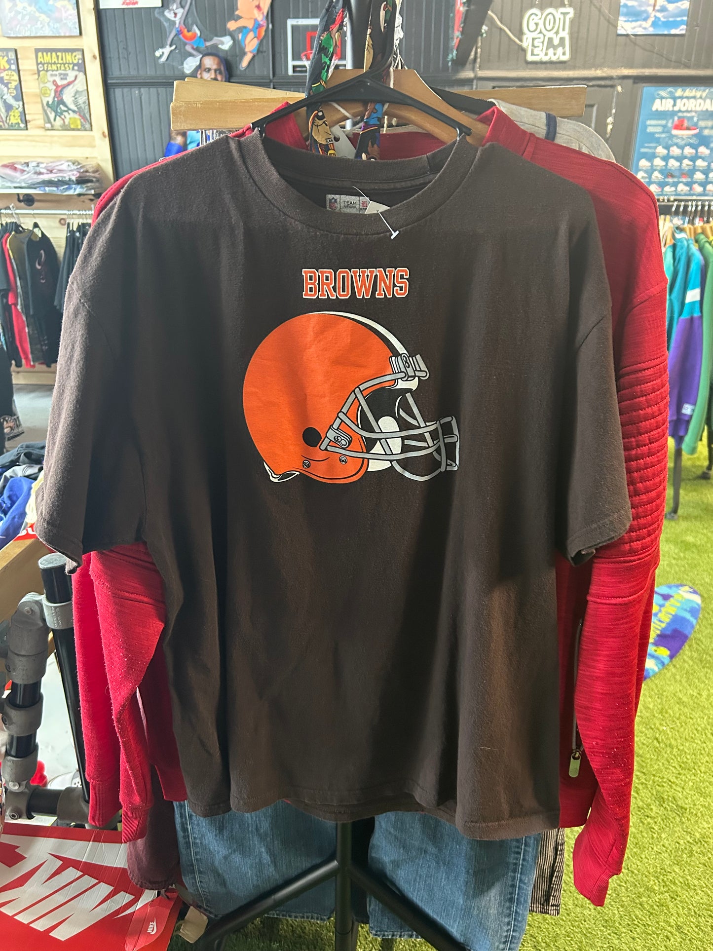 New Age Cleveland Browns Helmet Tee