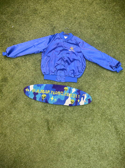 Vintage 90s Terry Labonte Satin Sunco NASCAR Bomber Jacket