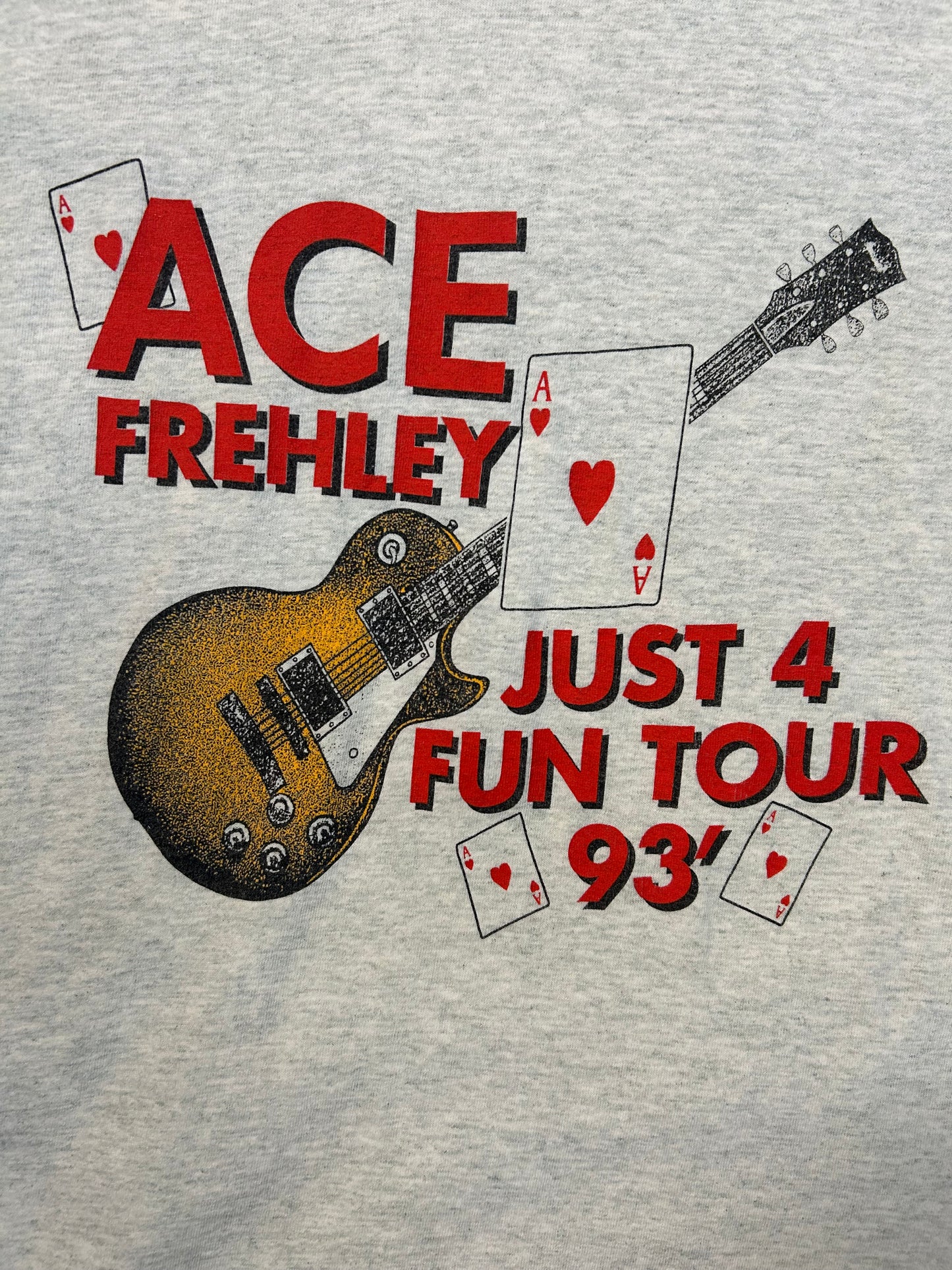 Vintage 1993 Ace Freshley Just 4 Fun Tour Tee